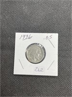 Early 1936-P BUFFALO Nickel