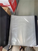 Three ring binder with laminated page covers