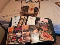 Basket of cooking books