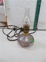 Vintage Oil Lamp Converted to Electric (works)