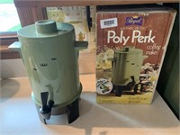 Vintage Poly Perk Electric Coffee Maker with Box