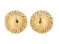 Gucci Round Clip On Earrings