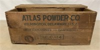 Atlas Explosives Dovetailed Wooden Box