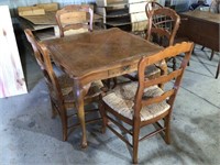 Solid Wood Kitchen Table & 4 Chairs