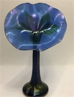 Lundberg Studios Art Glass Jack In The Pulpit Vase