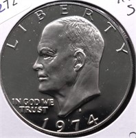 1974 S PROOF IKE DOLLAR