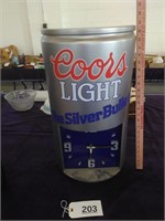 Coors Light Battery Operated Clock