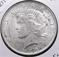 1923 CHOICE BU PEACE DOLLAR