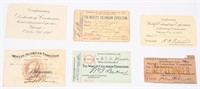 1893 World's Fair 5 COMPLIMENTARY & WORKMAN PASSES