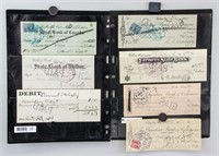 7 Assorted US and Canadian Cancelled Cheques