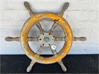 Vintage Boat Steering Wheel