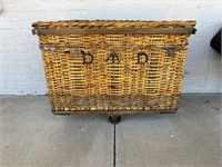 Large 1940's D^D Laundry Basket