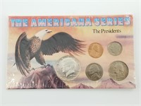 5 Piece coin set: Americana President series, with
