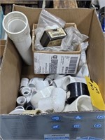 VARIETY OF PVC FITTINGS OF DIFFERENT SIZES