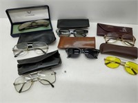 eyeglasses and cases