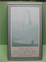 18 X 29 The Arch In All Seasons Framed Print