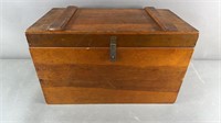 Vtg Slotted Wooden Organizer Box