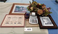 Floral Wreath, Pictures, Calculator, Skull Glass
