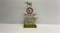 19.5’’ acme animal dog clock (needs batteries)