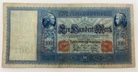 1910 German 100 Mark Banknote, Large Note