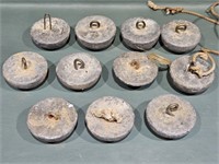 LOT OF VARIOUS VINTAGE DECOY WEIGHTS