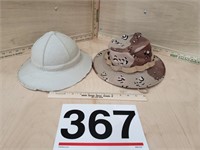 military hat & cardboard form