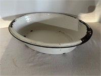 Vintage Enamelware Baby Wash Basin