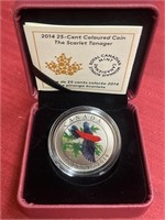 RCM 2014 25-cent Coloured Coin - The Scarlet