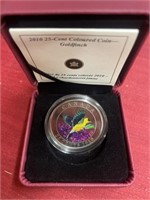 RCM 2010 25-cent Coloured Coin - Goldfinch