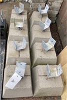 (8) Cement Blocks w/Brackets