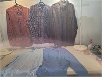5 Mens L/S Shirts Size 2XL #Great Condition
