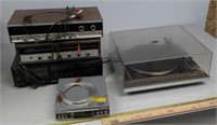 Stereo and record player.