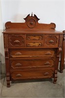 ANTIQUE EMPIRE STYLE CHEST OF DRAWERS