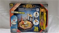 Nib extreme wrestling play set and figures