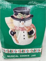 Musical Cookie Jar Frosty the Snowman