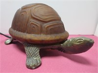 Cool Turtle w/ Brown Glass Turtle Shell Table