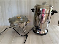 Coffee Percolator and Fondue Pot