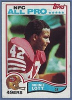 1982 Topps #486 Ronnie Lott RC San Francisco 49ers
