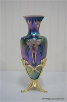 Fenton Glass Favrene Amphora Vase S/N Ltd Ed