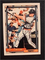 Scott Livingstone Autographed Baseball Card