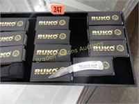 GROUP OF 11 NEW RUKO FOLDING POCKET KNIVES