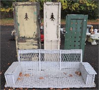 Wicker Porch Swing & 3 Shutters