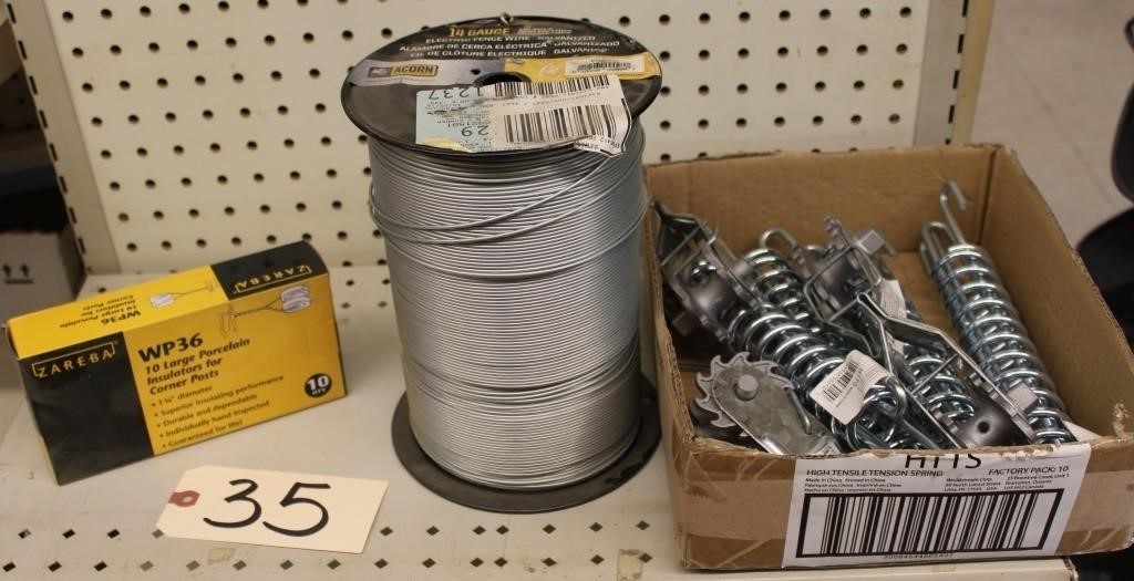 electric fence wire and supplies