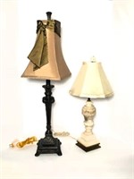 Decorative Lamps with Shades- Lot of 2