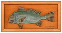 MARIO SANCHEZ PAINTED AND CARVED BOCA BLACK DRUM