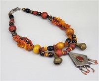 African Amber Berber Necklace.