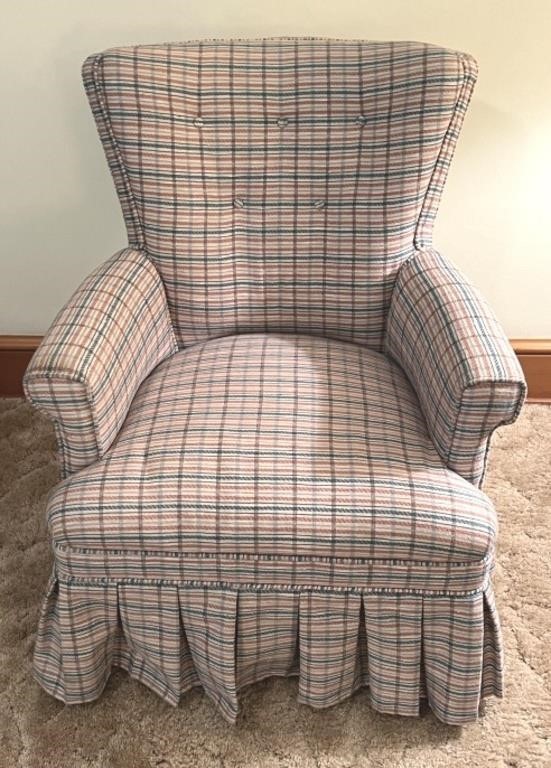 Upholstered Arm Chair, matches lot 40, in good