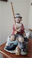 Melody in Motion Clown fishing music box
