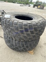 TIRES OFF JD 9400 WINDROWER, BID X 2