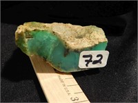 Chrysoprase raw gem quality stone   2.25" x 2" x